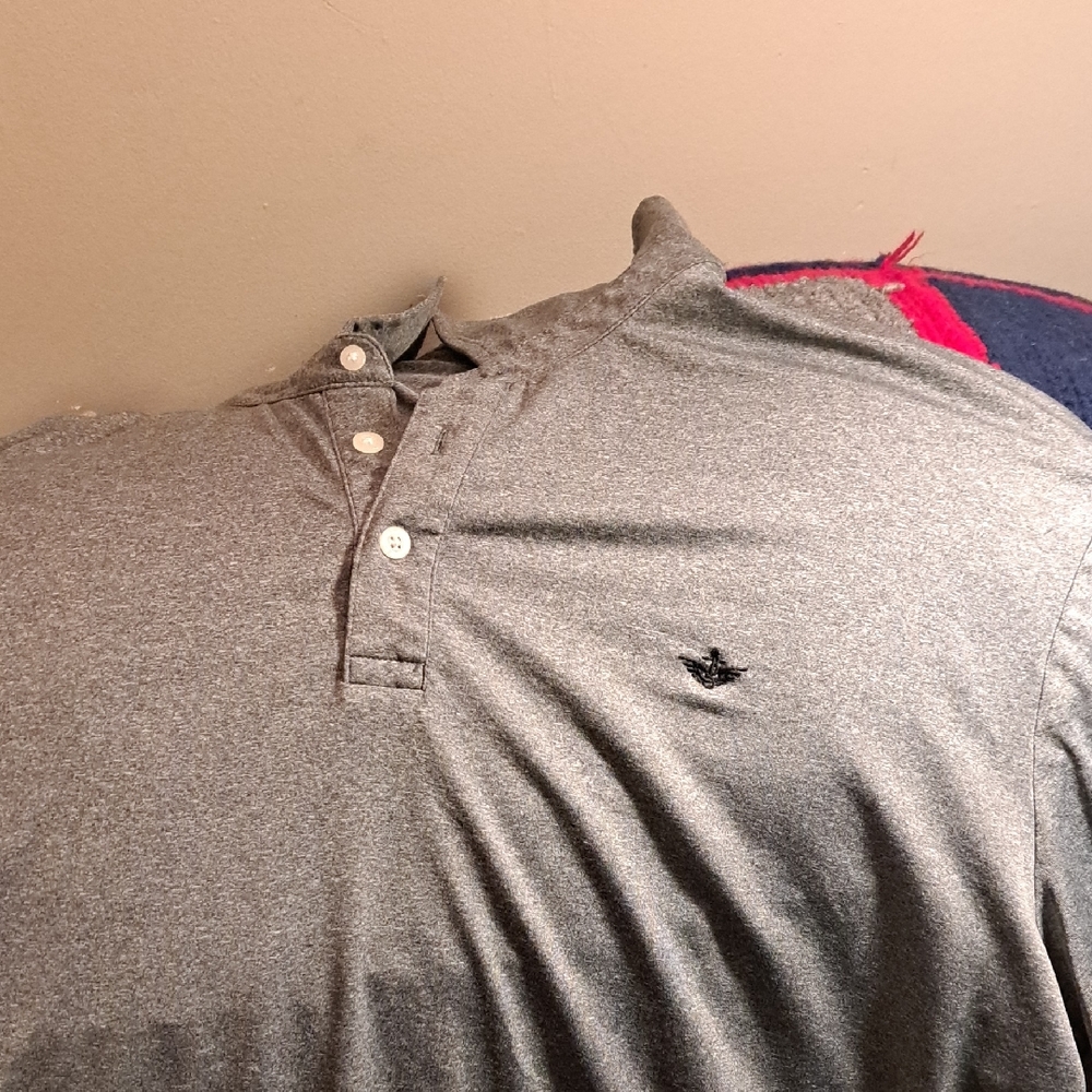 Dockers Heather Gray Polo Shirt